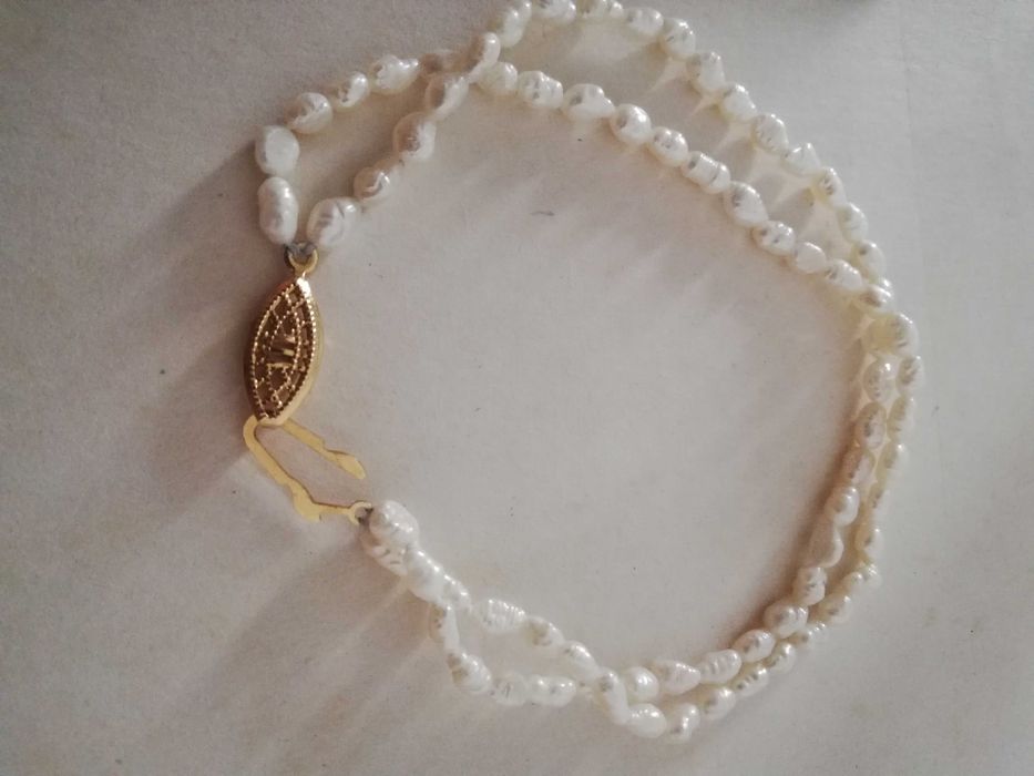 Pulseira vintage de pérolas