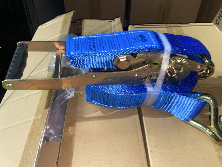 Нові стяжні ремні з трещіткою 9 метрів, Ремни, Ремні кріплення вантажу
