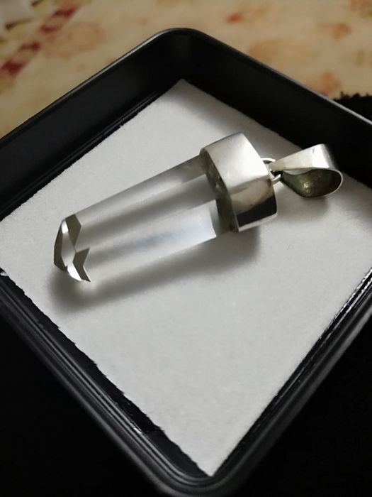 Cristal (em prata) para fio