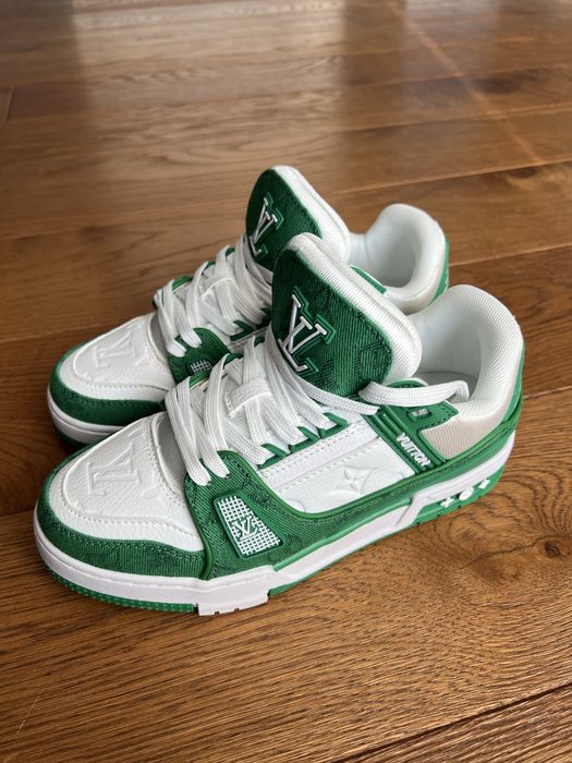 Louis Vuitton LV Trainers zielone rozmiar 40