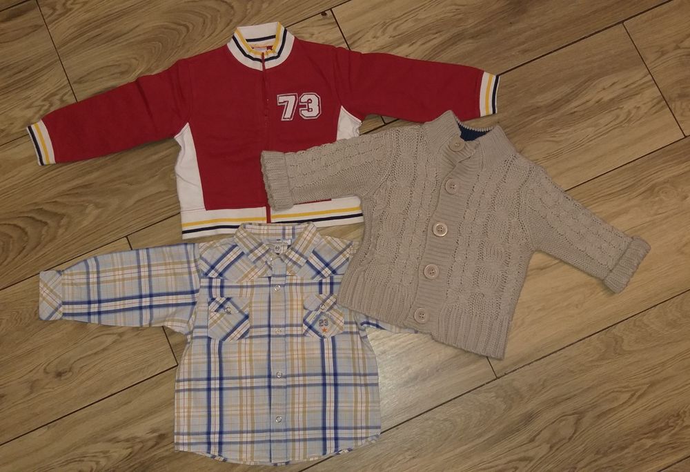 Ubranka dla chłopca r.80/86 30 sztuk