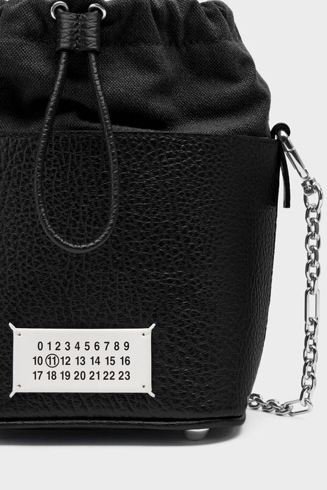 Meison Margila bucket small сумка через плече чорна шкіряна