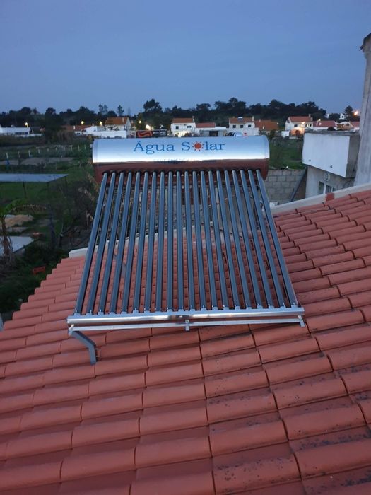 Painel  solar com termosifao  200 ltrs-avariado-com serpentina furada
