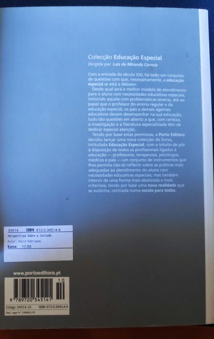 Livros de Inclusão e Necessidades Educativas Especiais