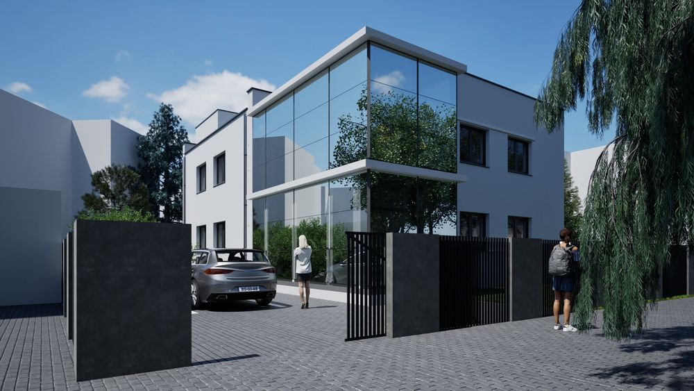 Budynek na klinikę, gabinety, biurowiec.