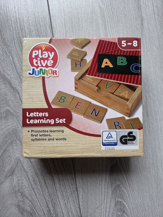 Drewniane gry edukacyjne alfabet i litery Playtive Junior