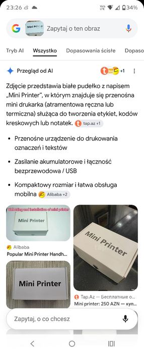 Mini Printer drukarka