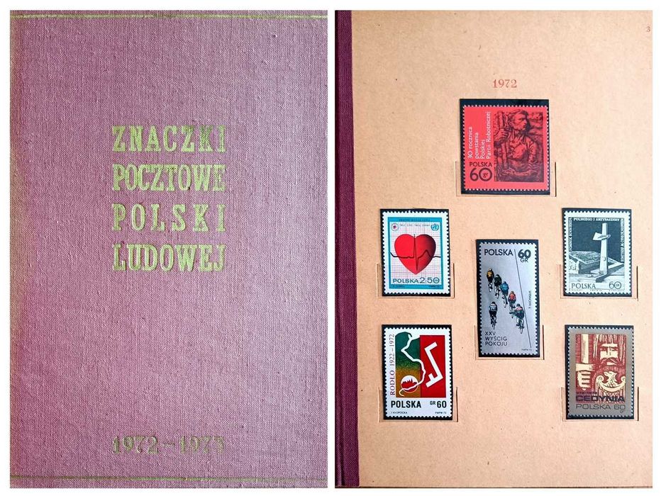 Klaser jubileuszowy Tom X + znaczki** - rok 1972-73