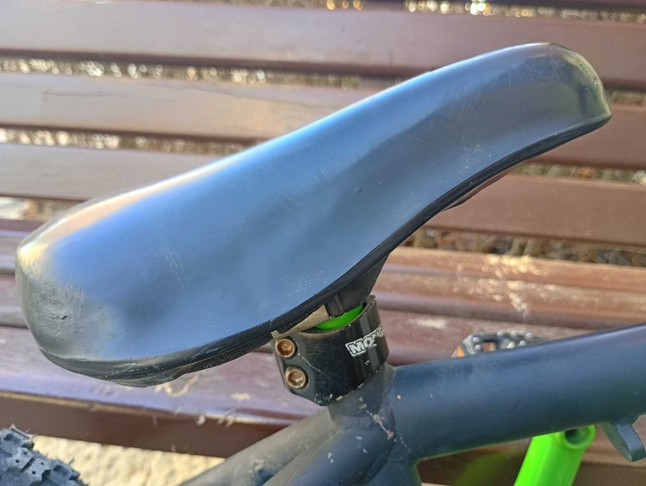 Rower BMX zielono czarny