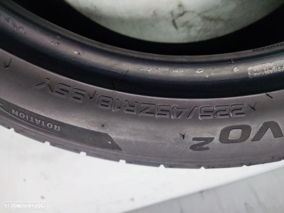2 pneus semi novos 225-45r18 hankook - oferta dos portes 130 euros