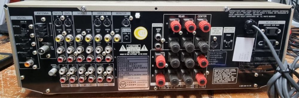 Sony amplificador FM-AM receiver STR-V919