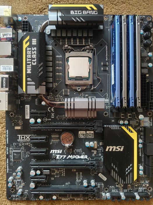 Zestaw MSI Z77 Mpower LGA 1155, DDR3 HyperX 24Gb, Intel i5 3570K