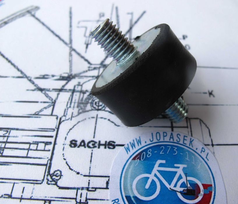 Amortyzator tłumika gumowy - trapez rower sachs 301A