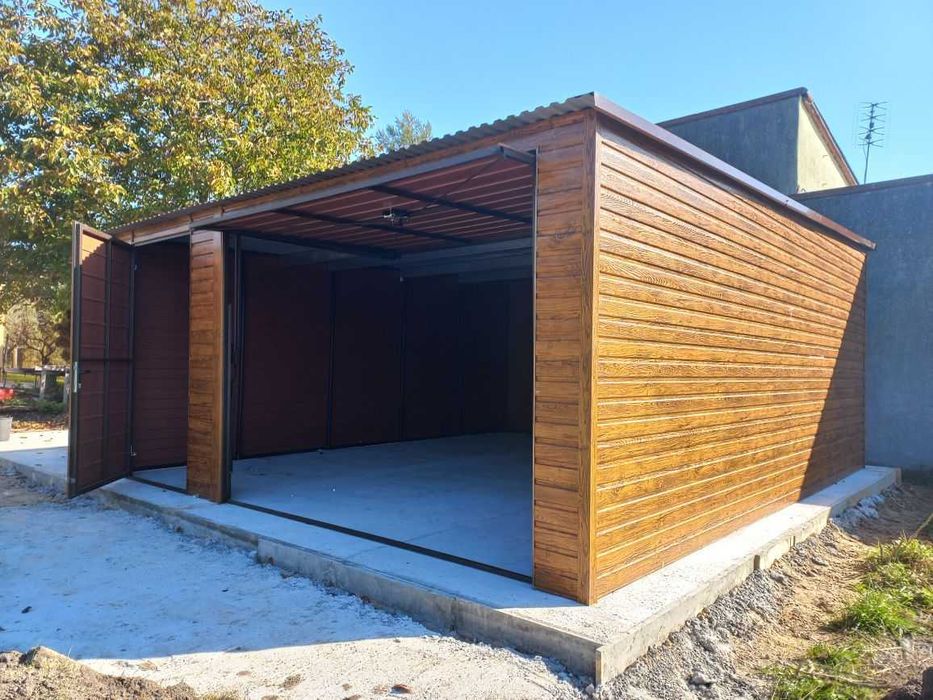 Garaż drewnopodobny akrylowy na wymiar 3x5 3x6 4x5 4x6 6x5 6x6 8x5 8x6