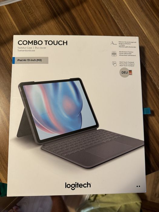 Logitech Combo touch tastatur case ipad air 13-inch новий запакований