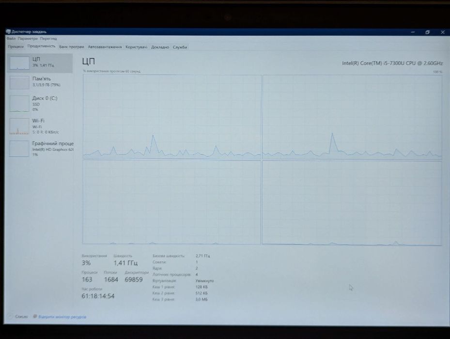 Планшет windows 10 surface pro 5 i5-7300U 12.3" 2K IPS, батарея 97%