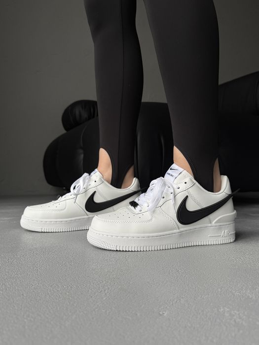 Кросівки Кроссовки Nike Air Force 1 Low x AMBUSH White Black Кросовки демісезон