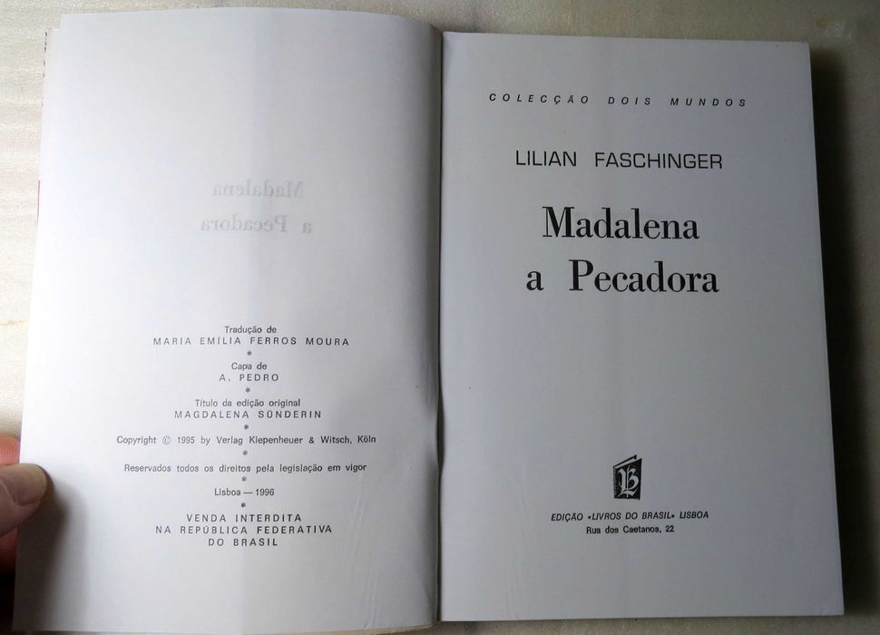 Livro Madalena - A Pecadora