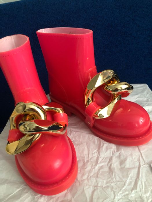 Гумові чобітки JW Anderson , колір фуксі