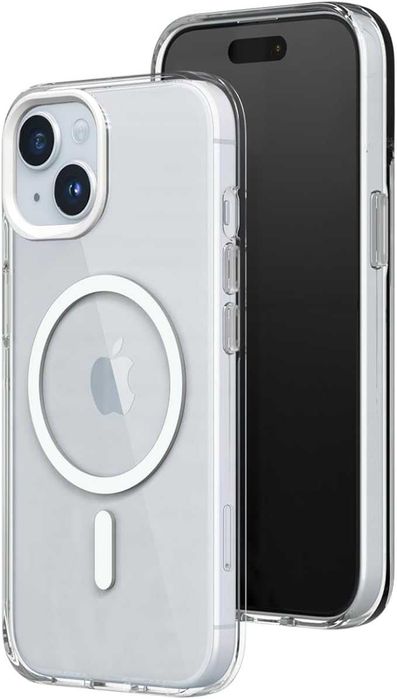 Etui kompatybilne z iPhone 15, przezroczyste