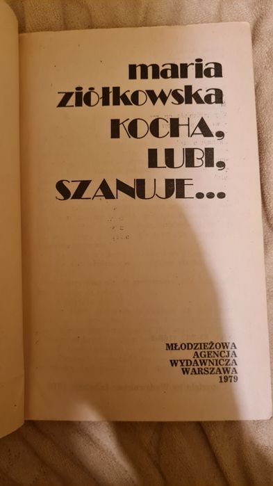 Kocha lubi szanuje..., M. Ziółkowska