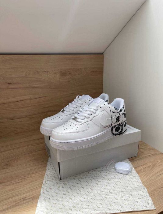 Кросівки Nike Air Force 1 Supreme x CDG / найк форси супрім з сдг очі