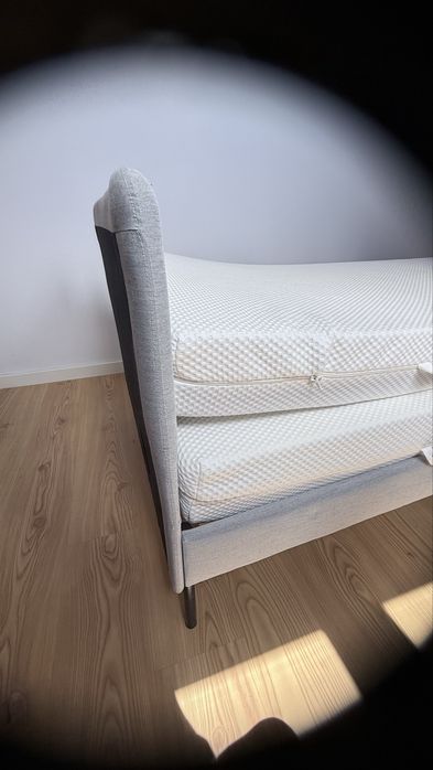 Cama Slatum  com colchão Abygda (ikea)