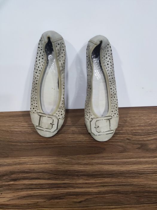 Skórzane baleriny marki Rurkę