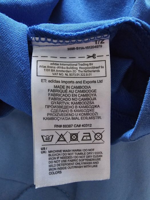 Camisola azul Adidas L
