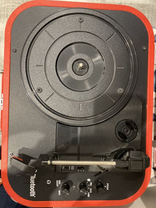 Gira-discos Swingson Bluetooth edição especial vermelho