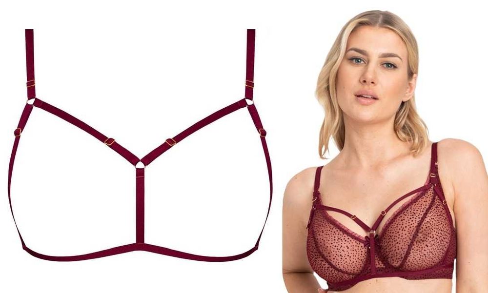 Harness Samanta Valentina V100 S/M, pasy na biustonosz, open bra