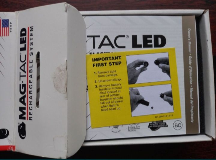 Тактичний ліхтар MAG LITE MAG-TAC LED rechargeable flashlight