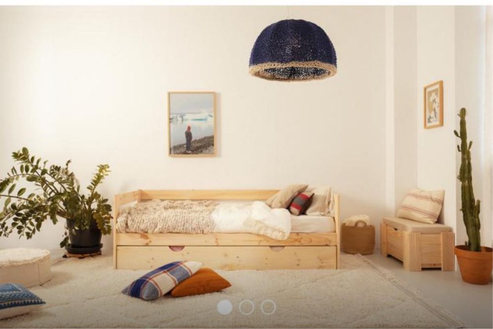 Cama Madeira LUFE c/ Colchão