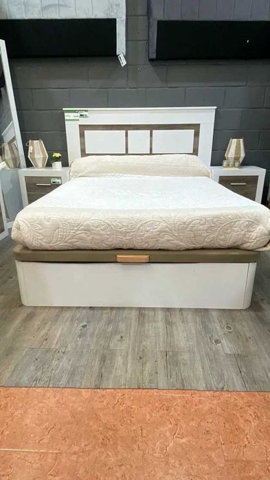 cama de casal com cabeceira e mesinhas - envío gratis