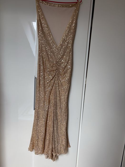 Sukienka cekinowa dluga r.M/L