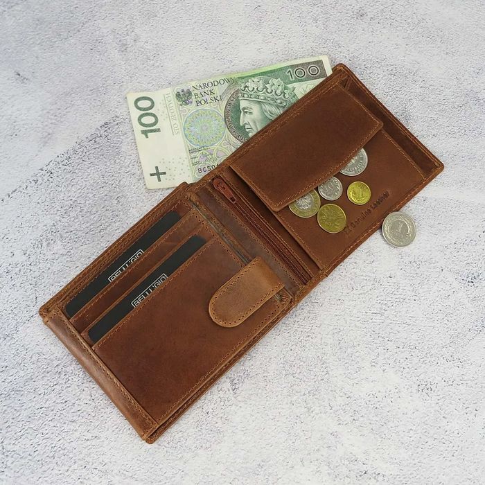 Portfel skórzany RFID Bellugio