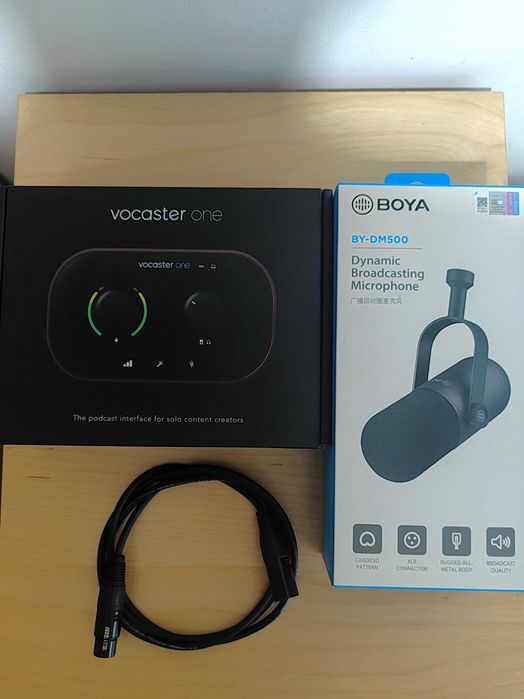 ZESTAW mikrofon Boya DM500 + Interfejs audio