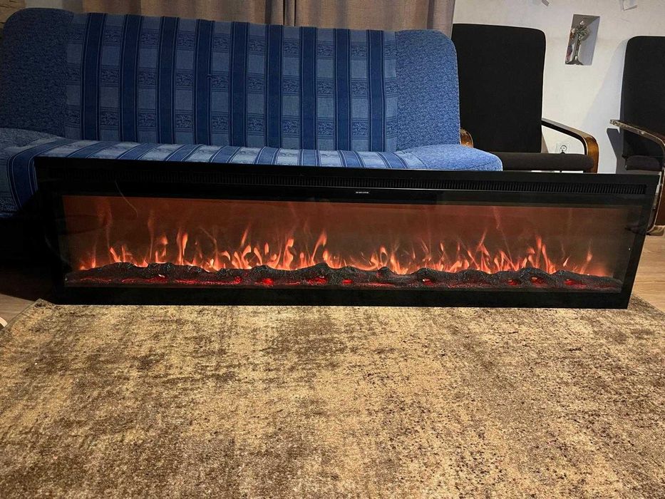 Kominek elektryczny z efektem płomieni 183 cm