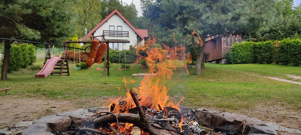 Domek na Kaszubach Wczasy Zdunowice , balia z jacuzzi+sauna