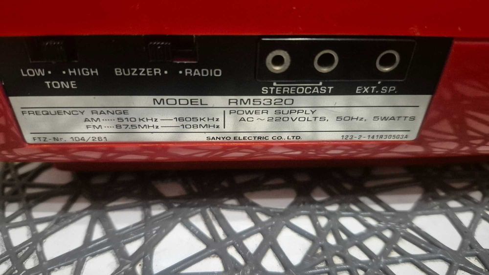 Zegar klapkowy radio budzik SANYO RM5320 (JAPAN)