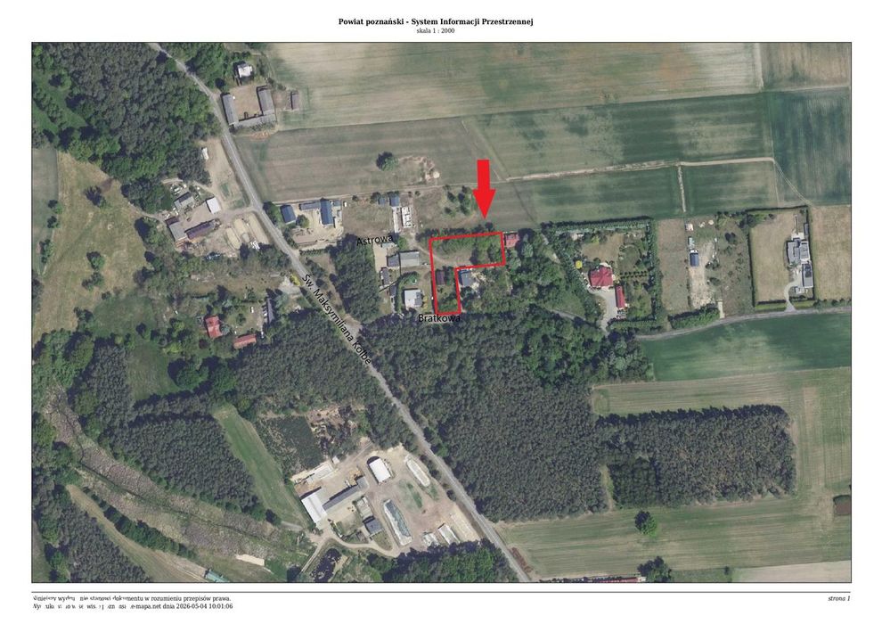 Działka pod zabudowę mieszkalną jednorodzinną Czmoniec, gm. Kórnik - Widok 5