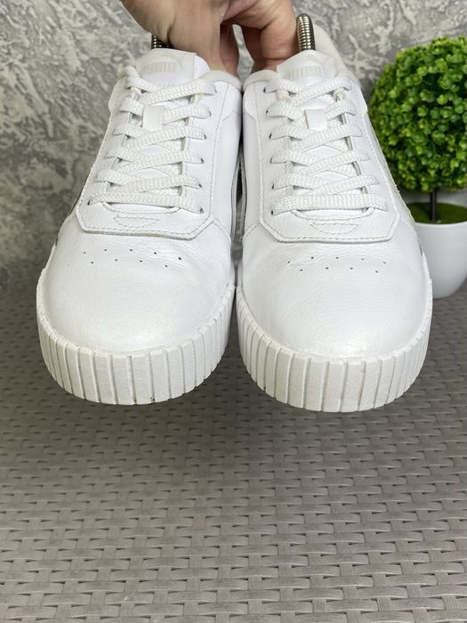 Puma Carina 2.0 кроссовки 41 размер спортивные кожаные белые