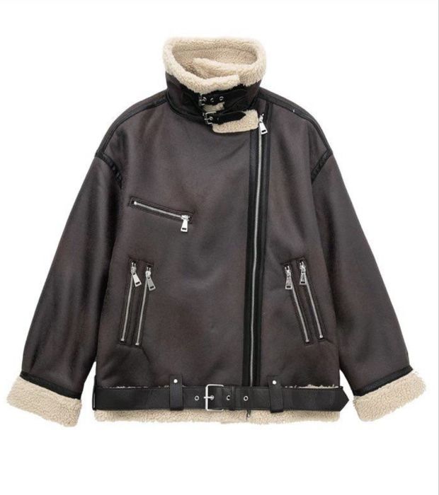 Продам дублянку, коричневу, штучне хутро