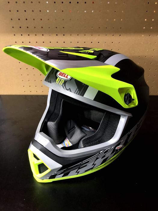 Kask cross enduro BELL MX-9 mips Fluo Green/Gray rozmiar S 55-56cm