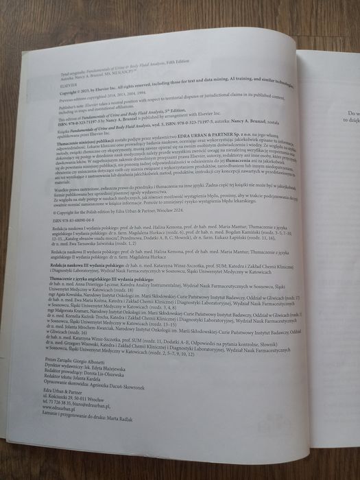 Diagnostyka laboratoryjna moczu i innych płynów ustrojowych, wyd.5
