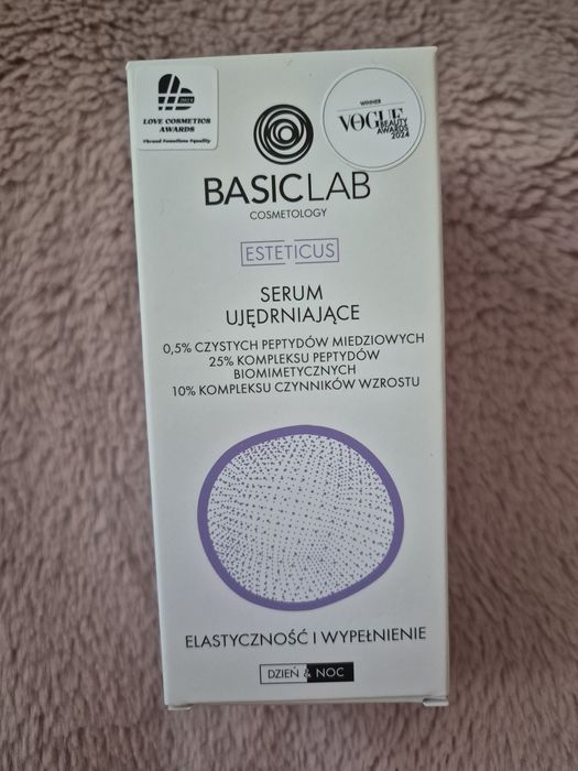 BasicLab serum ujędrniające peptydy miedziowe 0,5% Elastyczność i Wypełnienie