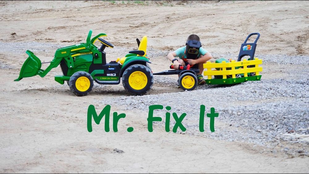 John deere zestaw koparka traktork + przyczepka dla dzieci GROUN FORCE