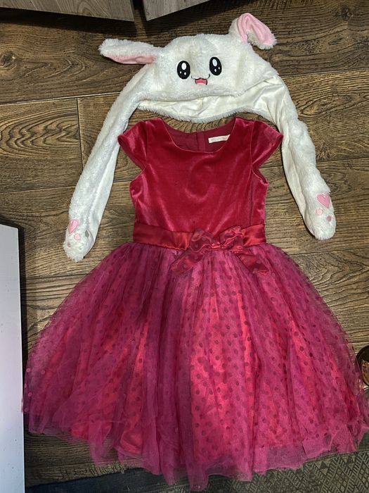 Детский маскарадный костюм зайчика пышная юбка платье