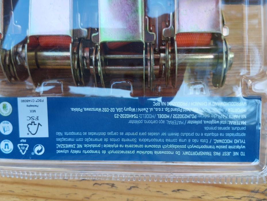 Zestaw pasów mocujących 4 sztuki