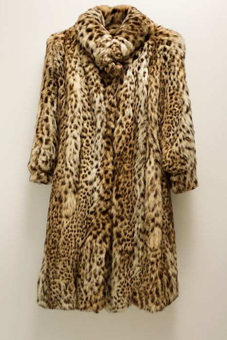 Długie futro vintage